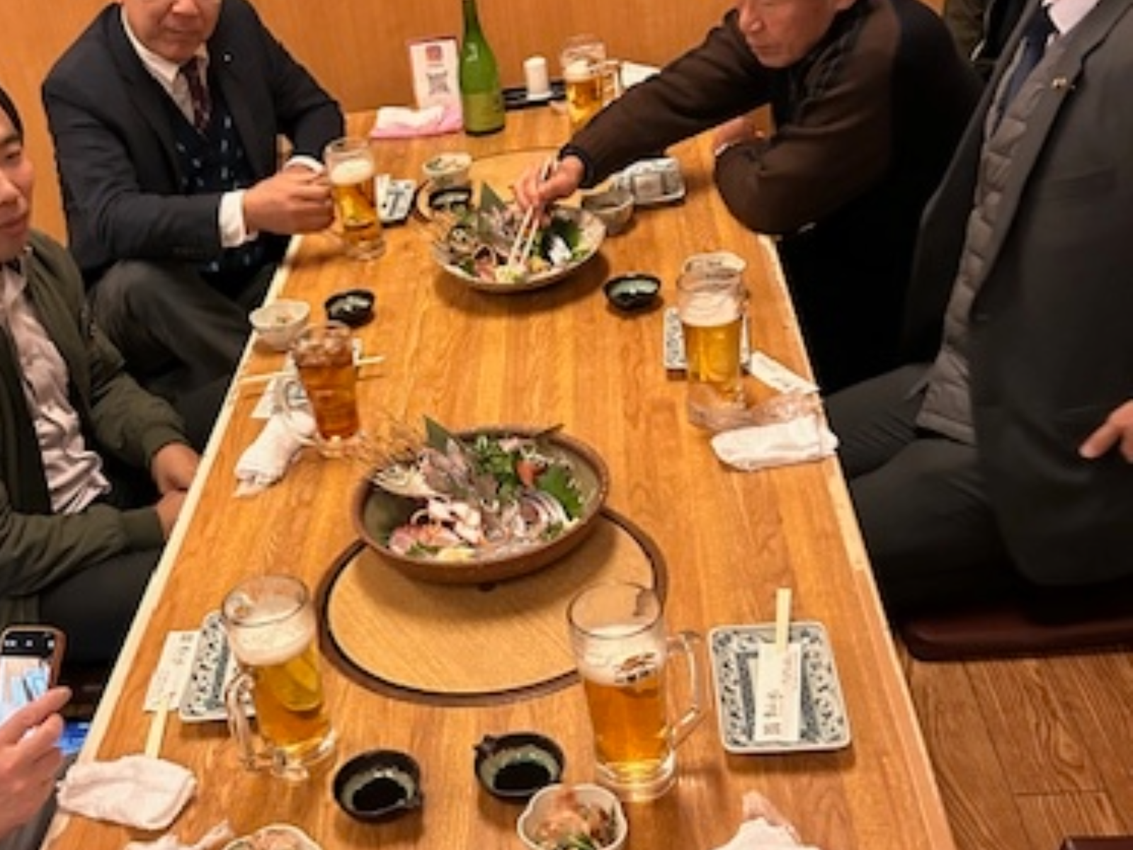 先日の会のひとコマ（卓上）